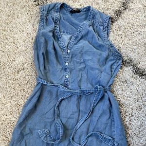 Denim short dress